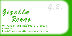 gizella repas business card